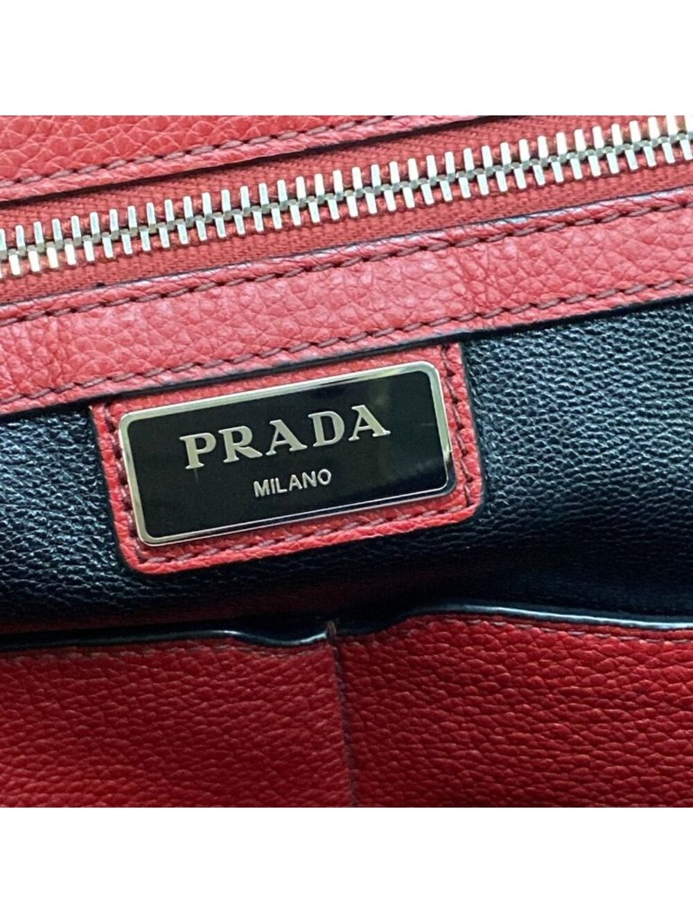 Prada Backpack Red Leather - Picture 9 of 15